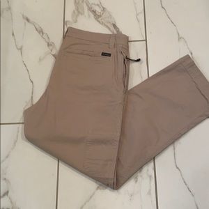 Men’s flat front Beige Columbia pants